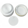 Pot pour crème ApiSina® blanc 50 ml avec couvercle et disque d'étanchéité