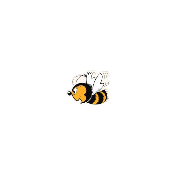 Autocollant détouré - petite abeille sympathique