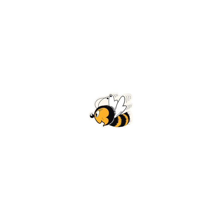 Autocollant détouré - petite abeille sympathique