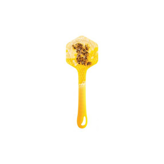 Bande  de garantie hexagonale pour pot  - motif  abeilles sur rayon de miel