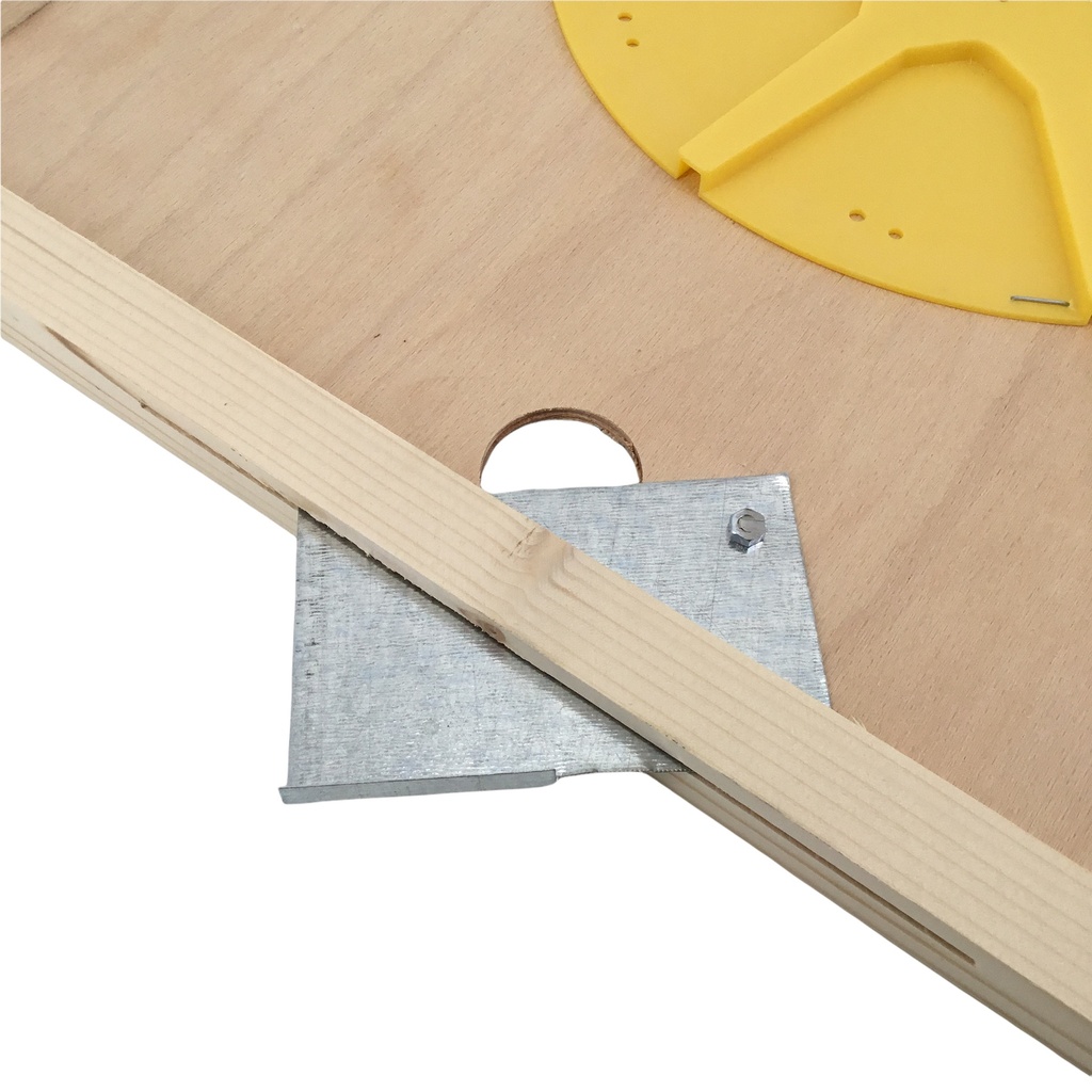 Chasse-abeille à 8 sorties, en plastique, monté sur plateau couvre-cadre 43x50 cm