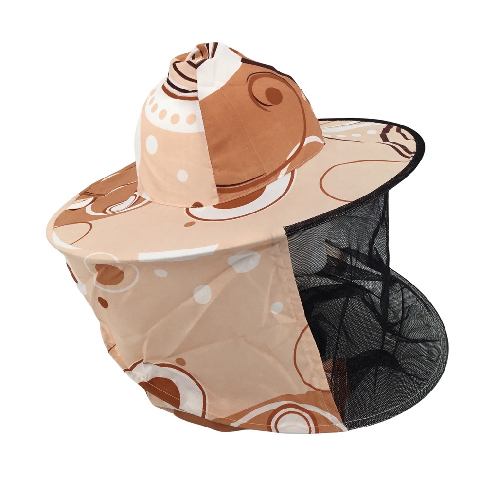 Chapeau voile d'apiculteur avec motifs