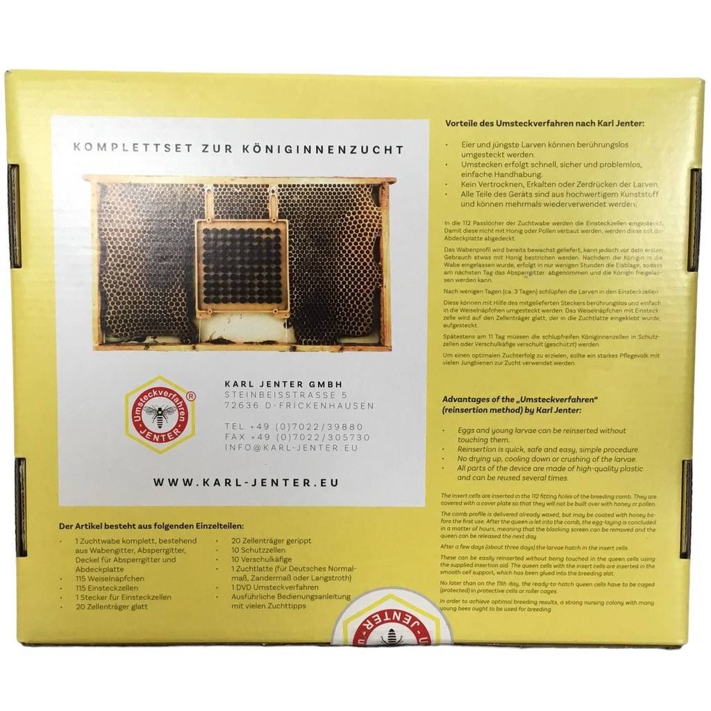 Jenter - Système complet d'élevage de reines arrière de la boite