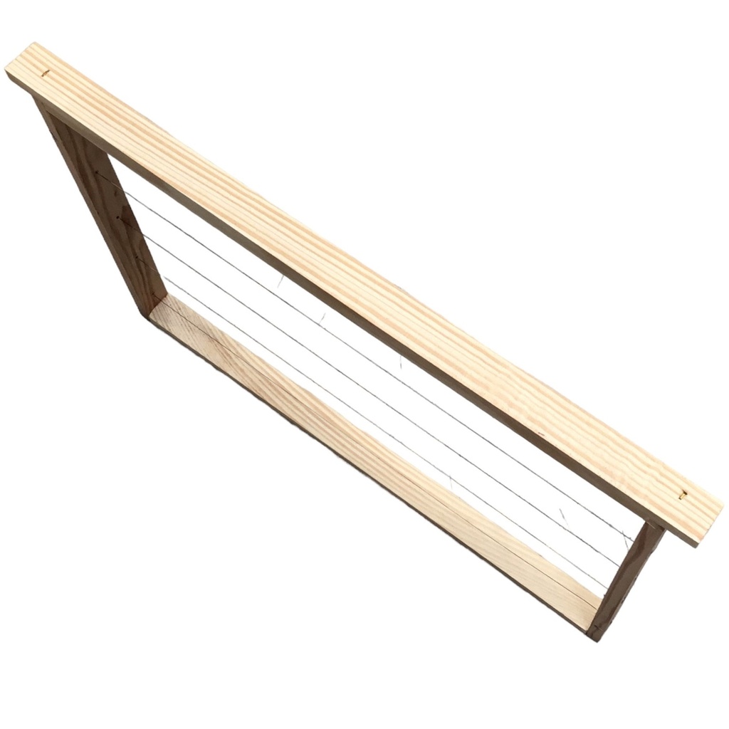 Cadre de corps Dadant HOFFMAN filé HORIZONTAL, vue plongeante