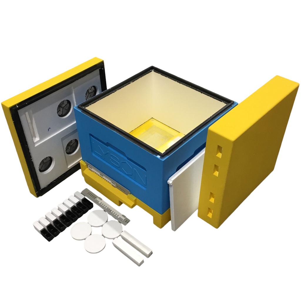 Ruche d'élevage convertible Lyson 12C PEINTE avec toutes ses pièces