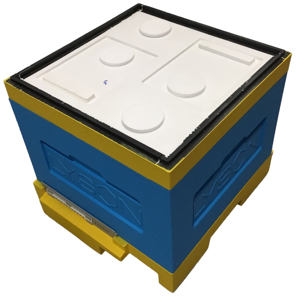 Ruche d'élevage convertible Lyson 12C PEINTE couvre cadres fermé