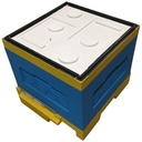 Ruche d'élevage convertible Lyson 12C PEINTE couvre cadres fermé