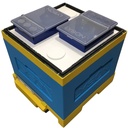 Ruche d'élevage convertible Lyson 12C PEINTE avec deux nourrisseurs Lyson (accessoires non inclus dans le kit)