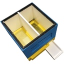 Ruche d'élevage convertible Lyson 12C PEINTE tiroirs amovible pour comptage varroas et ventilation totale