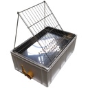 Bac à désoperculer avec vanne et bac d'égouttage en inox