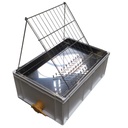 Bac à désoperculer avec vanne et bac d'égouttage en inox