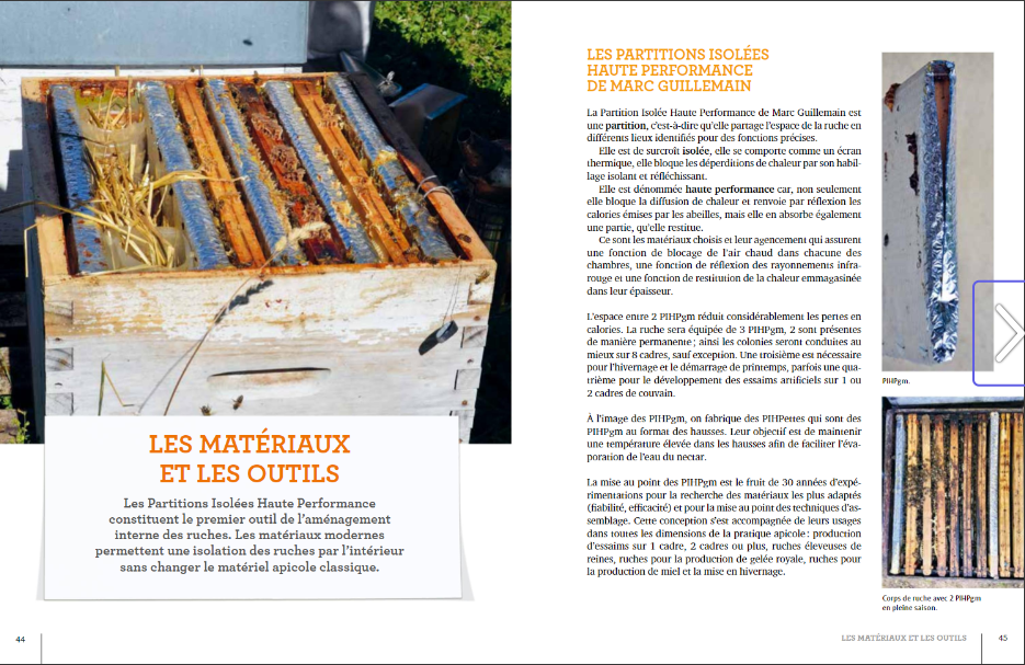 La ruche basse consommation d'énergie - Une révolution apicole - Extrait des pages 44 et 45