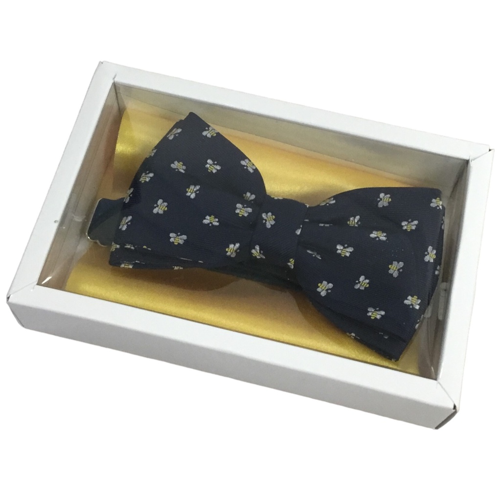 Nœud papillon sympa "Abeilles" très bel écrin pour offrir, faire un cadeau