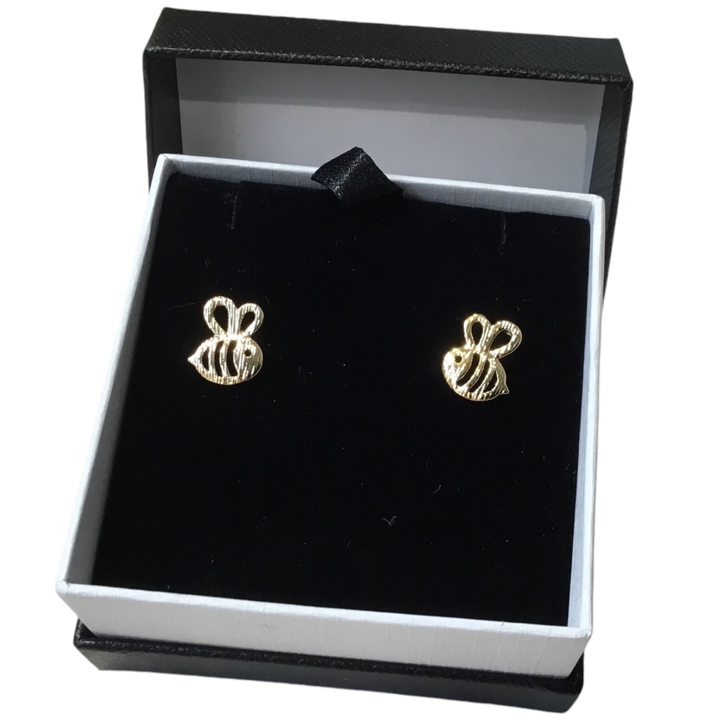 boucles d'oreilles abeilles, boucles d'oreilles élégantes, bijoux apiculture, bijoux nature, accessoires inspirés des abeilles