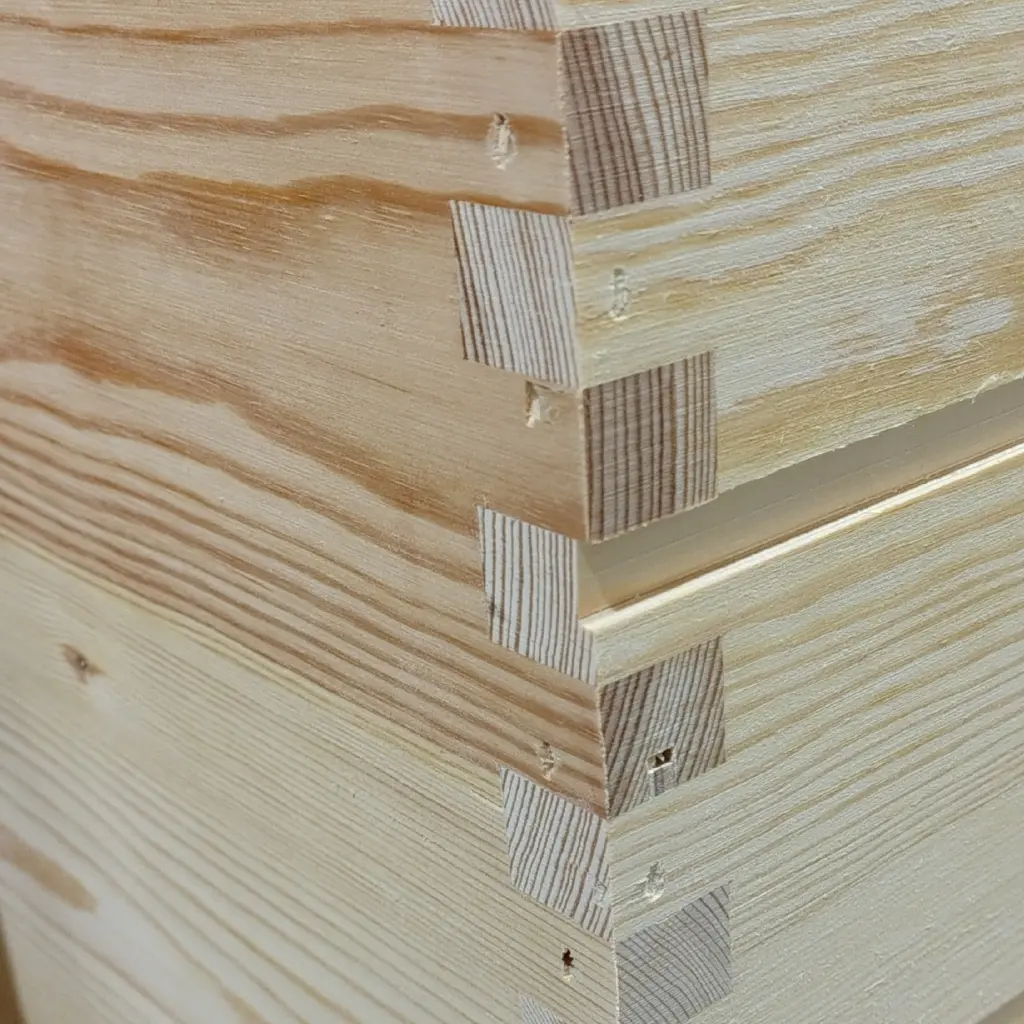 assemblage tenon ruche double paroi original