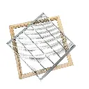 Grille à reine en acier galvanisé avec encadrement en bois pour ruche Warré (3).webp