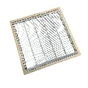 Grille à reine en acier galvanisé avec encadrement en bois pour ruche Warré (2).webp