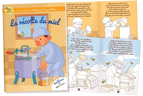 la ruche des abeilles - la récolte du miel2.webp