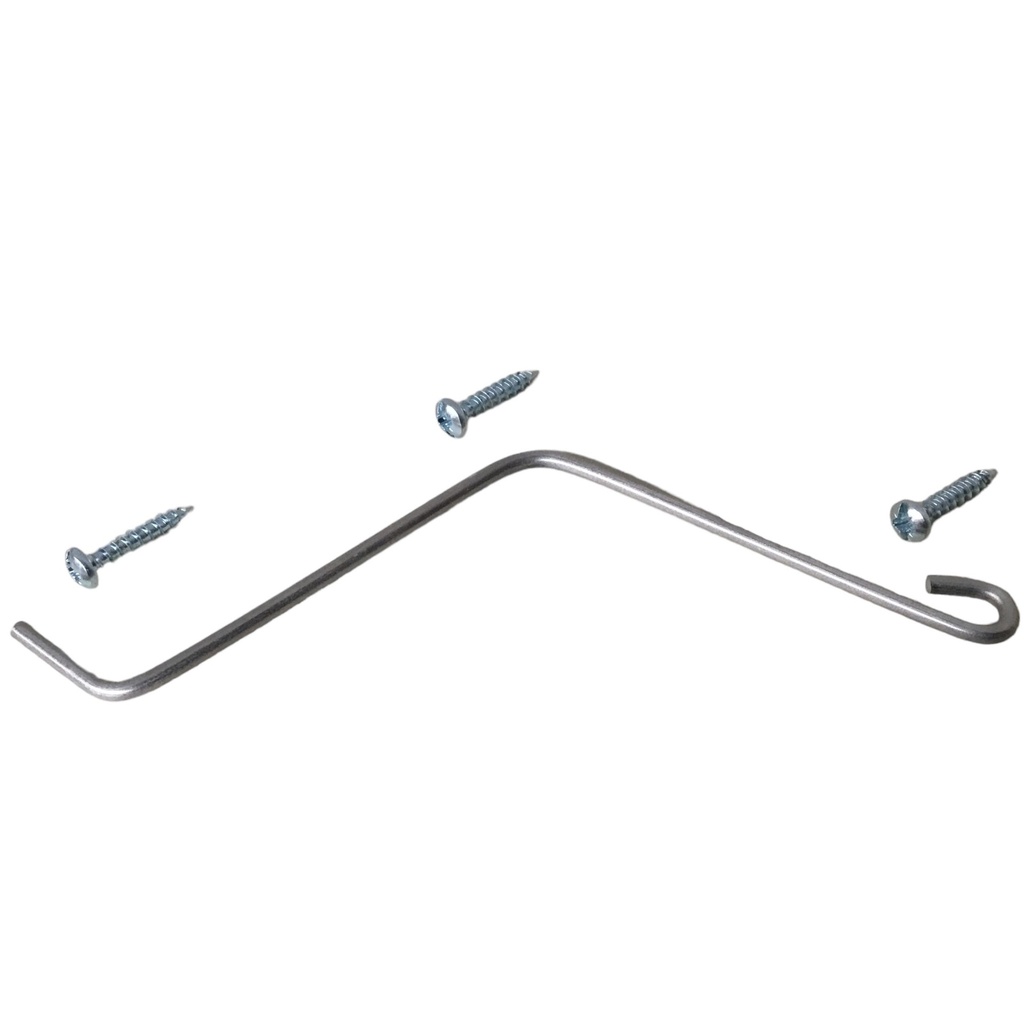 Fixe éléments en inox avec 3 vis