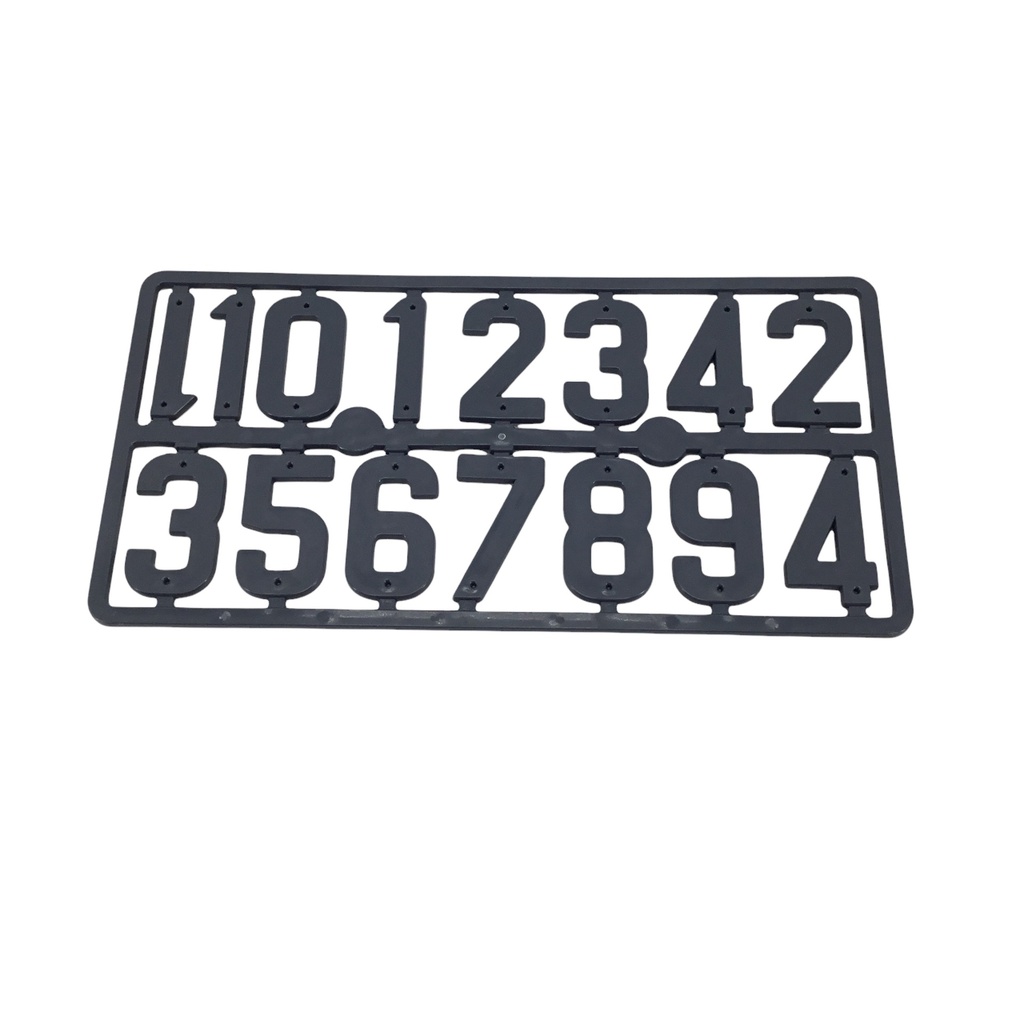 Plaque de chiffres en plastique