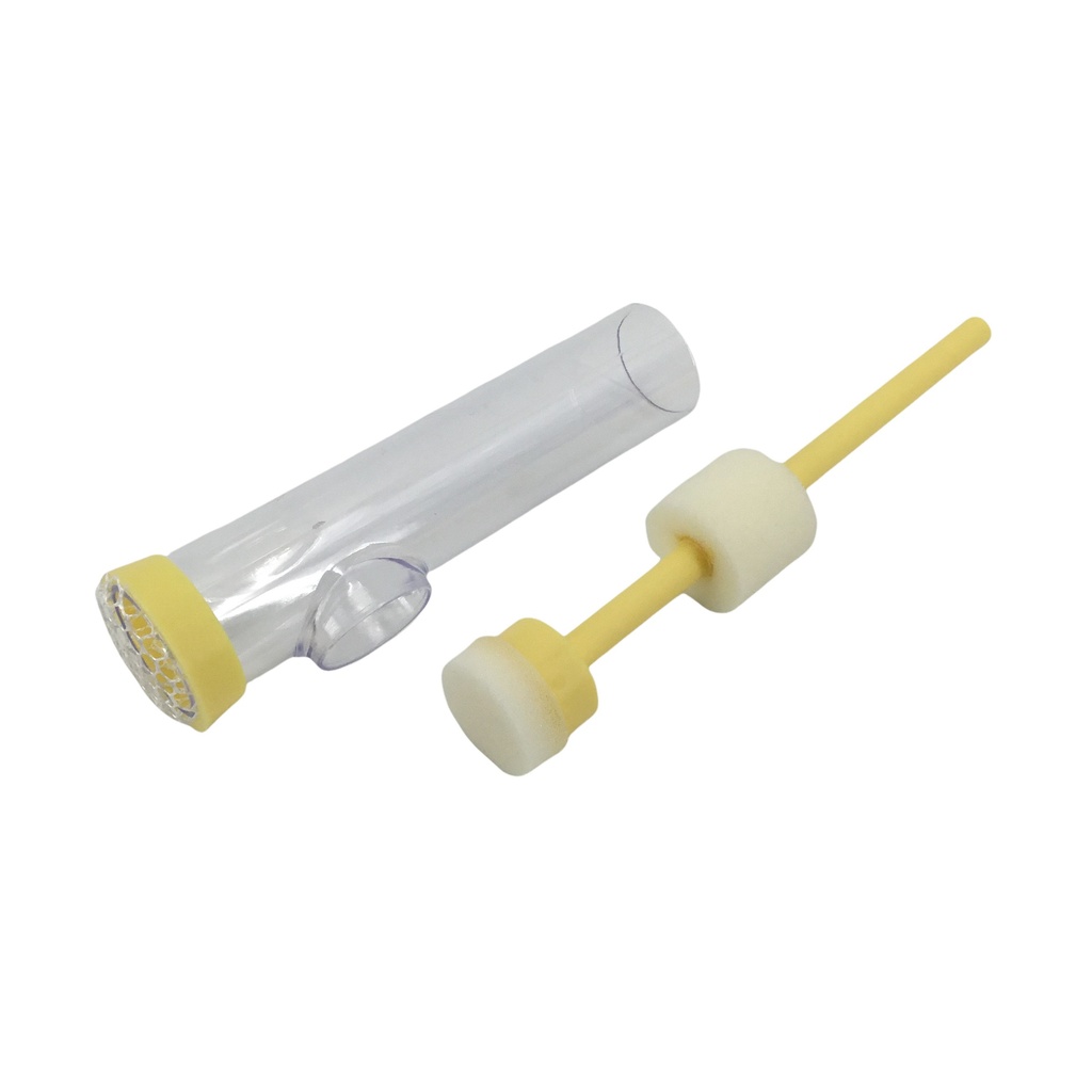 Tube à piston avec ouverture latérale