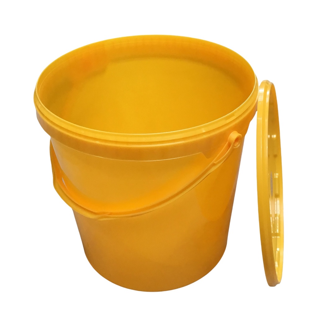 Seau en PVC JAUNE 25 kg