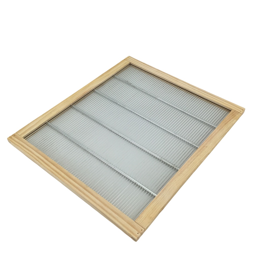 Grille à reine encadrée BOIS pour ruche Dadant 10 cadres