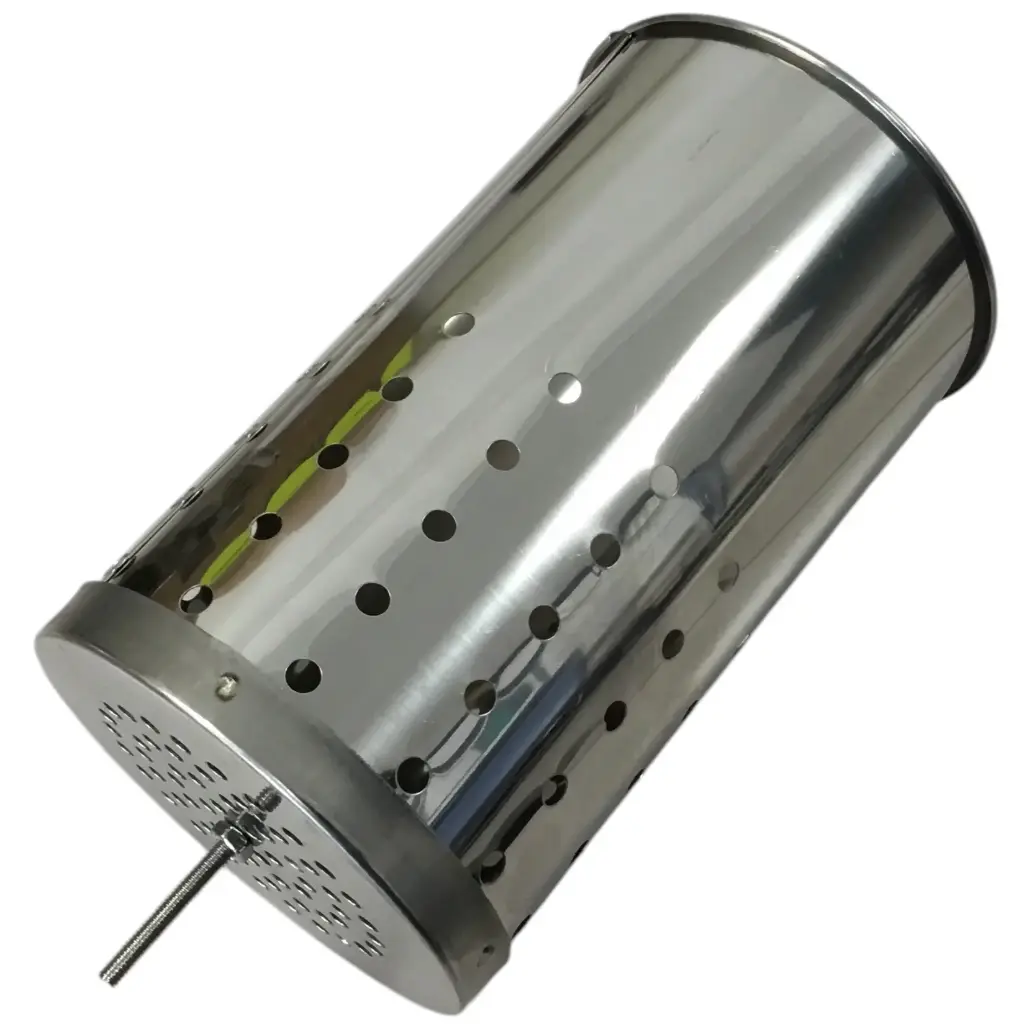 Pot en inox pour enfumoir Ø 10 cm - 1 pied fileté