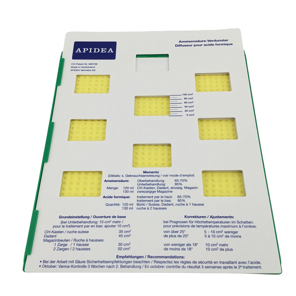 Applicateur - évaporateur d'acide formique APIDEA