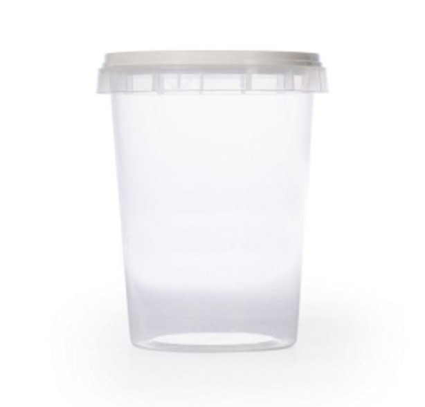 300 pots en plastique transparent - 500 g