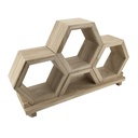 Set d'alvéoles en bois décoratives