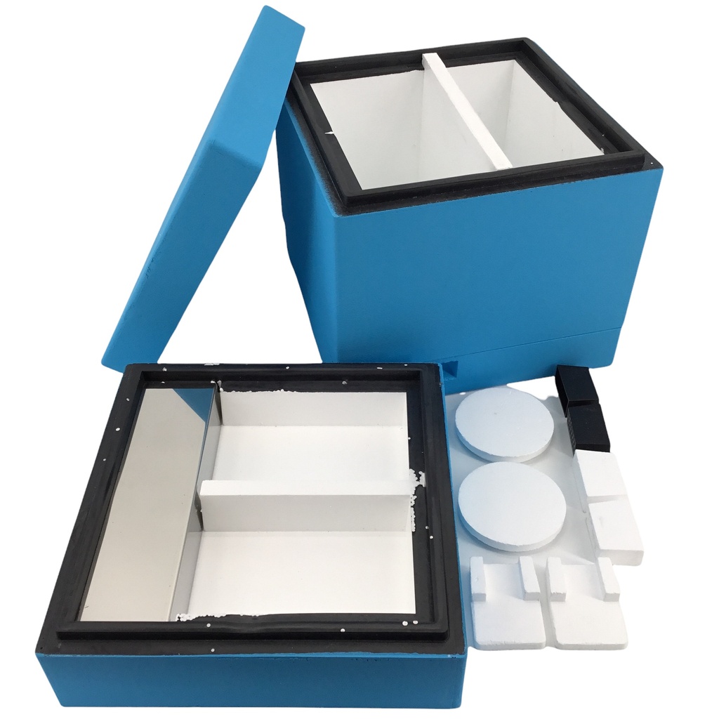 Mini-Plus LYSON modulable bleue avec nourrisseur