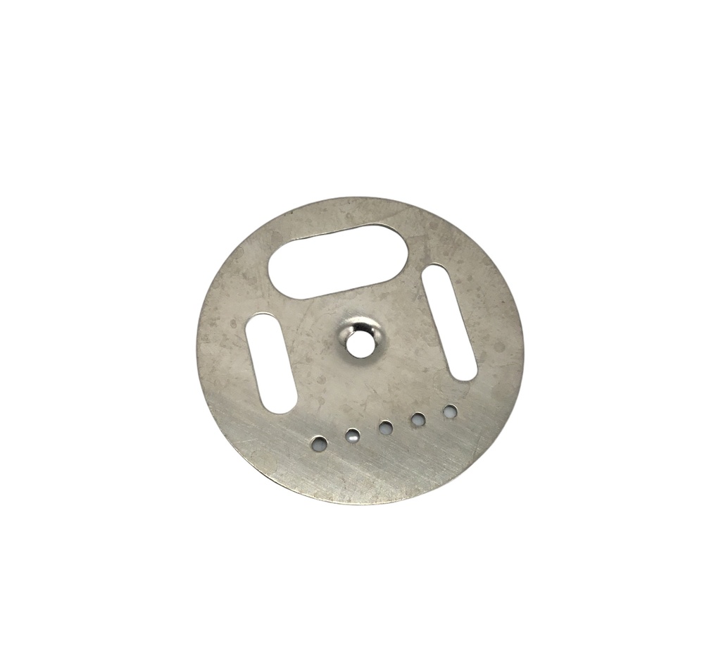 Disque 5 cm pour trou de vol en acier galvanisé