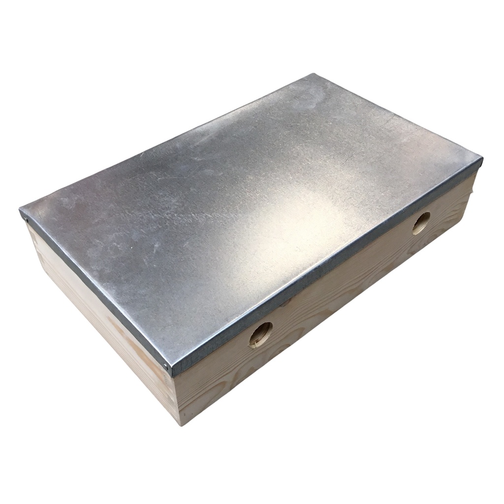 Toit bois et tôle pour ruchette 7 cadres Double parois