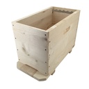 Corps de ruchette Dadant 6 cadres avec fond fixe