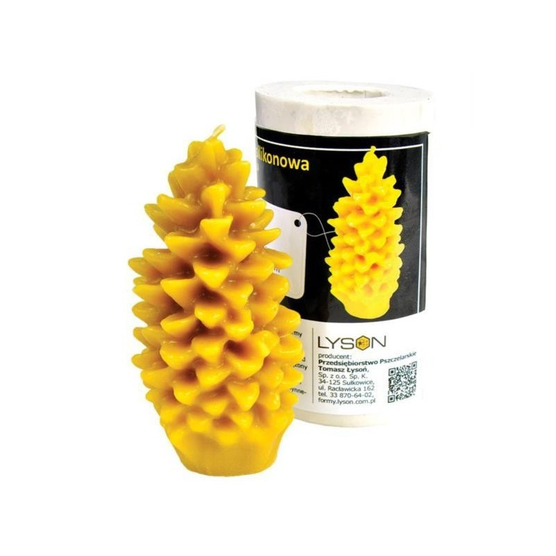 Moule à cire pour bougie - "GRANDE POMME DE PIN"