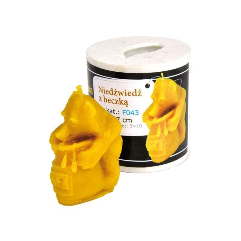 Moule à cire pour bougie -"OURSON ET MIEL"