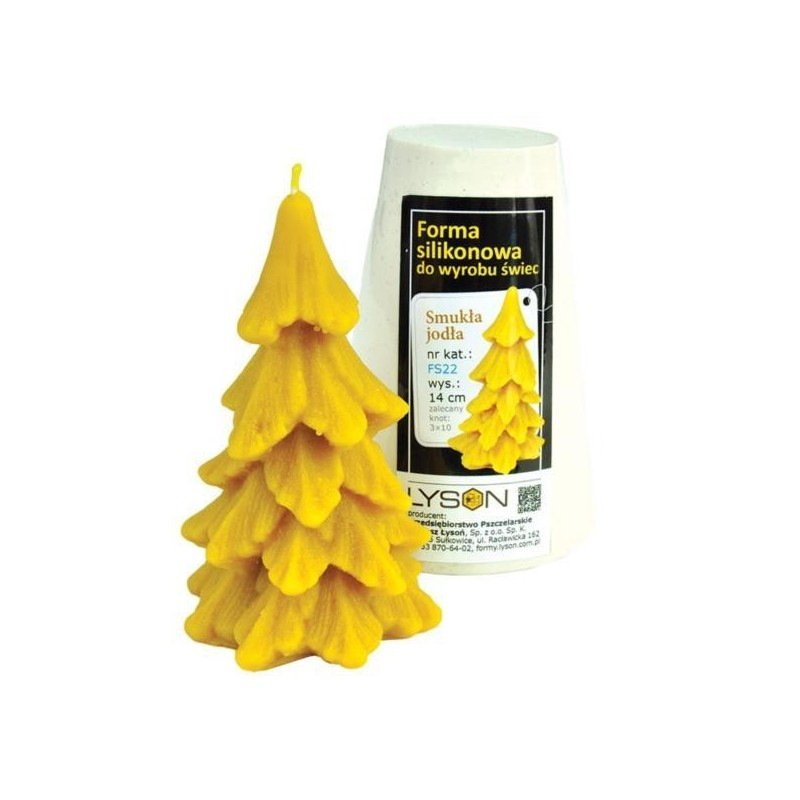 Moule à cire pour bougie - "SAPIN ELANCE"