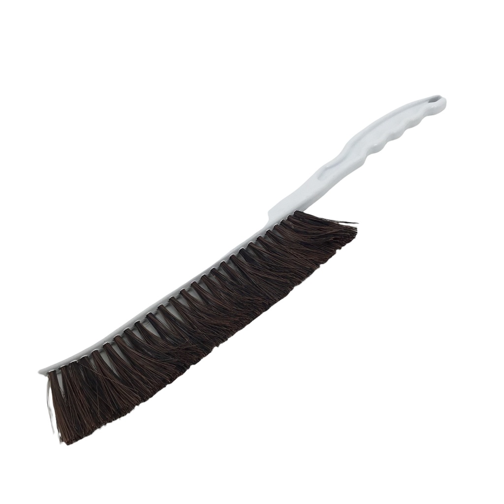 Brosse en nylon - Grand manche en plastique BLANC