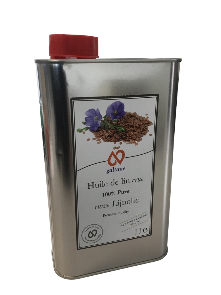 Huile de lin crue 1 L