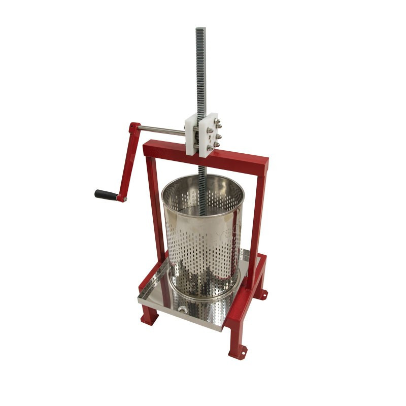 Presse à miel manuelle avec manivelle et coussins anti-vibration