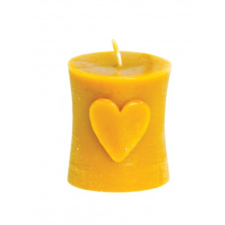 Moule à cire pour bougie - "CYLINDRE AVEC COEUR"