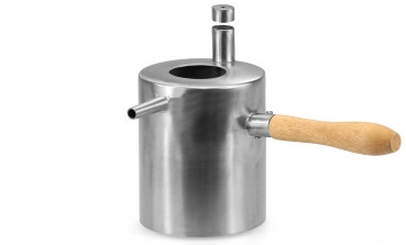 Burette à cire double paroi en acier inoxydable