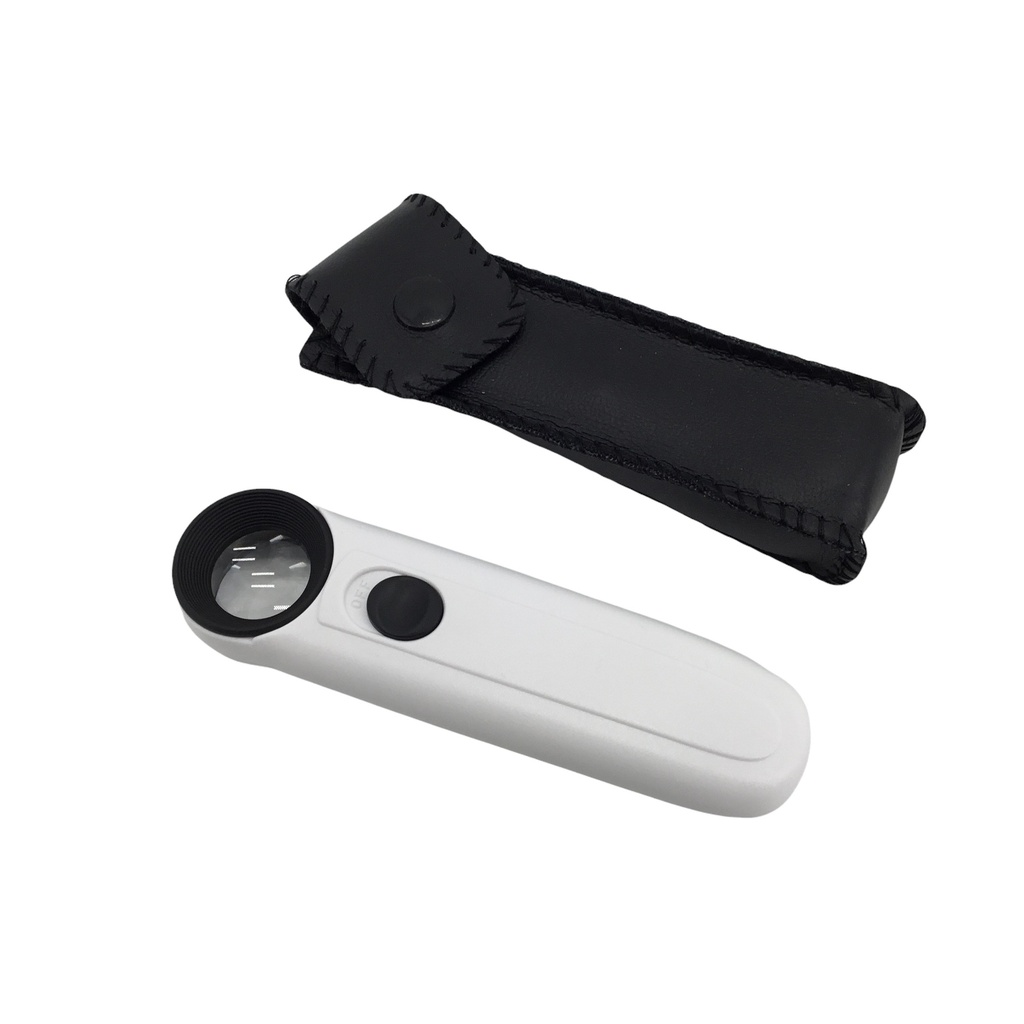 Loupe de poche avec éclairage LED