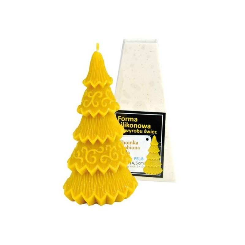 Moule à cire pour bougie - "SAPIN DECORE 2"