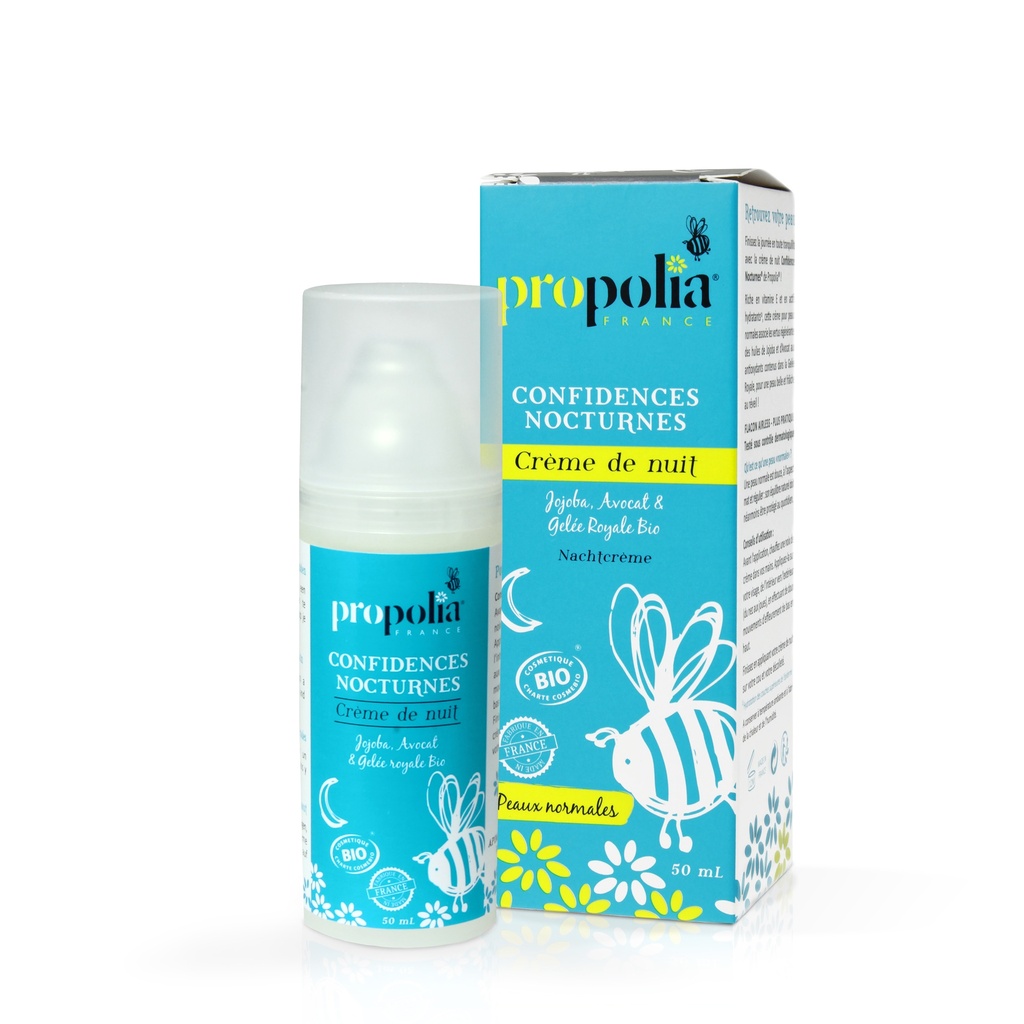 Propolia - Crème de nuit - peaux normales  - BIO