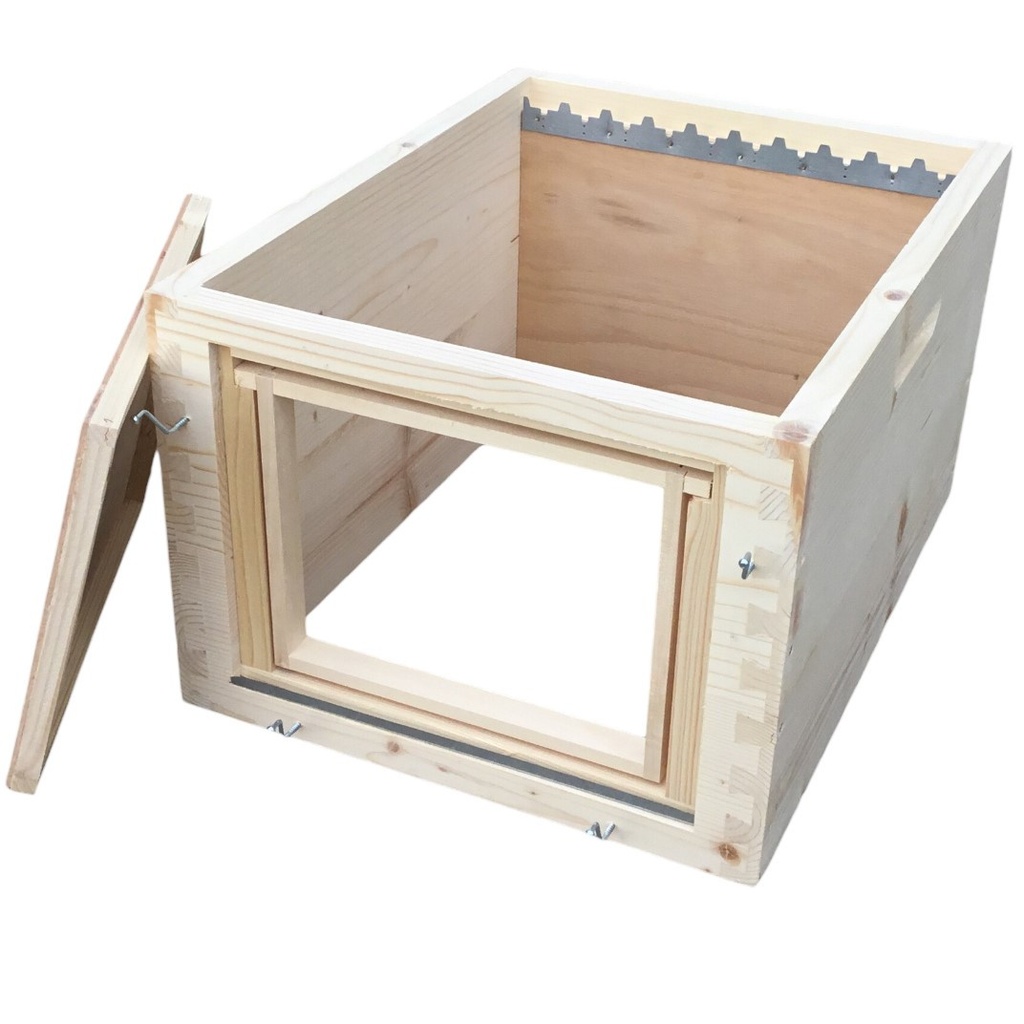 Corps de ruche QA double parois avec cadre témoin DADANT 10C 