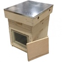 Ruche QA avec cadre témoin double paroi DADANT 12C avec hausse
