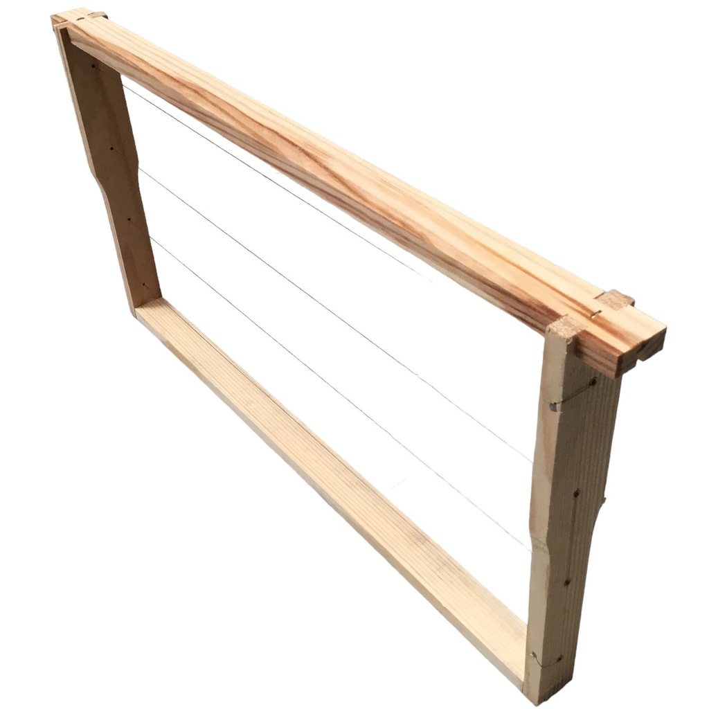 Cadre PREMIUM Langstroth-Dadant HOFFMAN filé avec oeillets