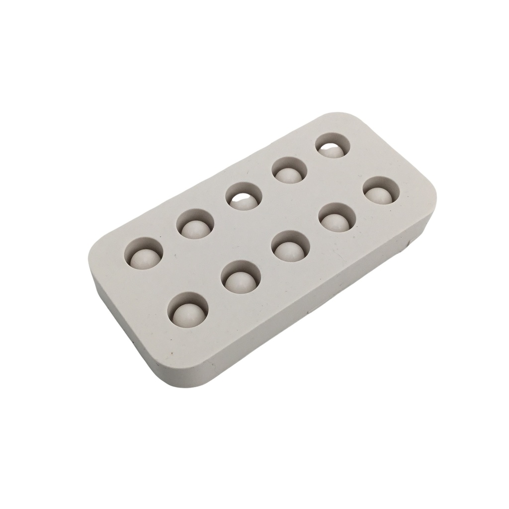 Moule en silicone pour fabrication de cupules en cire